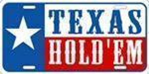Texas Hold Em Poker License Plate
