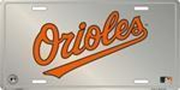 Baltimore Orioles MLB Chrome License Plate