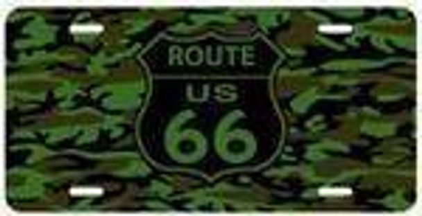 RT Route 66 Camouflage License Plate  Plates Plate