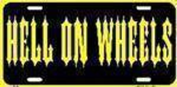 Hell on Wheels License Plate