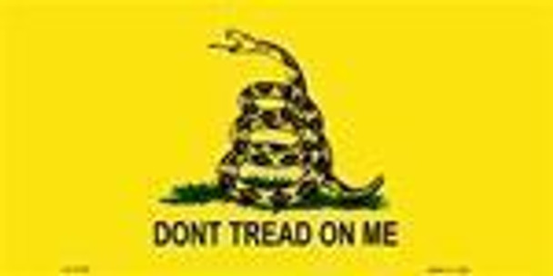 Dont Tread On Me Gadsden License Plate Made in USA