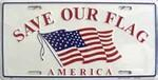 Save Our Flag License Plate