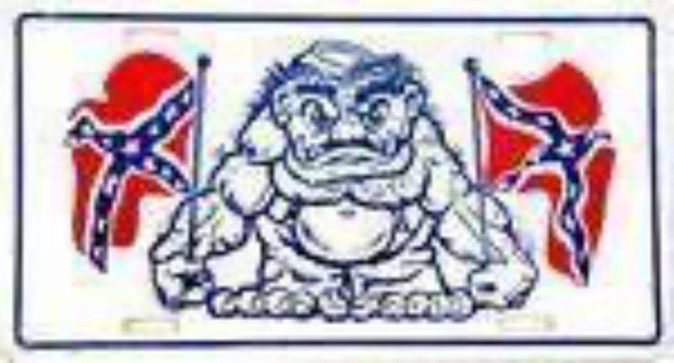 Rebel Monsters Dixie Confederate License Plate