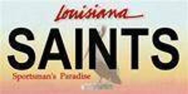 Louisiana State Background License Plate - Saint