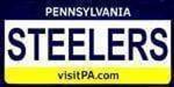Pennsylvania State Background License Plate - Steeler