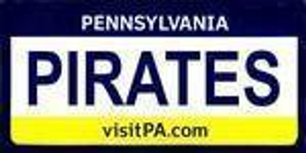 Pennsylvania State Background License Plate - Pirate
