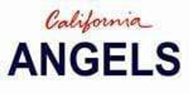 California State Background License Plate - Angel
