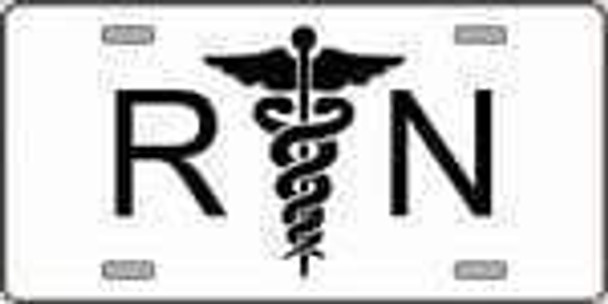 RN Registered Nurse Logo Emblem License Plate
