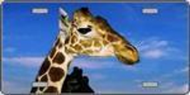 Giraffe - Full Color Photography License Plate Plate