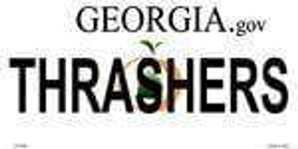 Georgia State Background License Plate - Thrasher