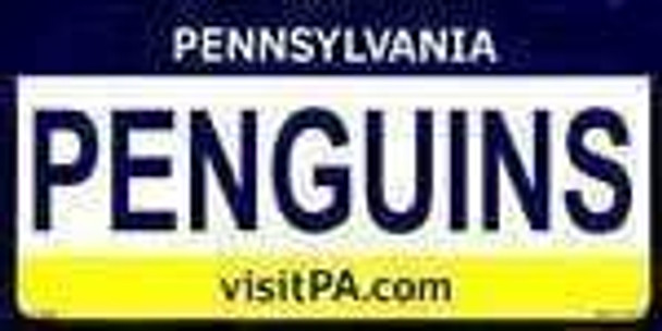 Pennsylvania State Background License Plate - Penguin