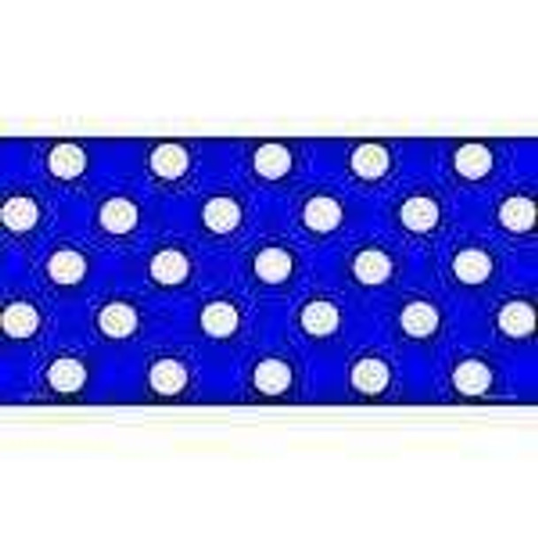 Polka Dots - White Dots on Royal Blue Blank