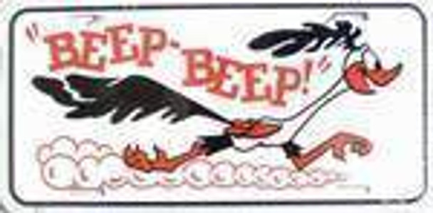 Beep Beep Roadrunner License Plate Made in USA