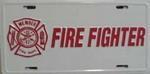 Firefighter License Plate-1
