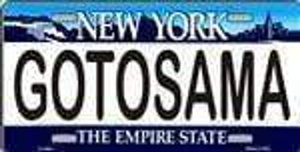 NY New York State Background Got Osama License Plate Tag