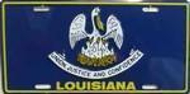 Louisiana Flag License Plate