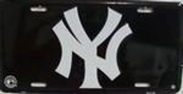 NY Yankees Black MLB License Plate