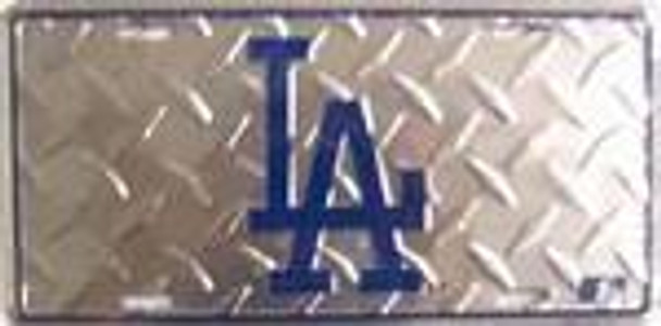 LA Los Angeles Dodgers Diamond MLB License Plate