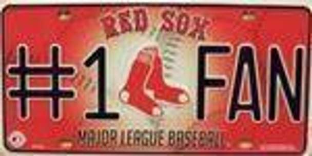 Red Sox #1 Fan MLB License Plate