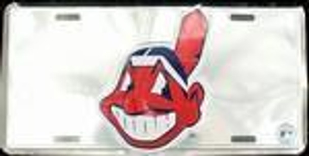 Cleveland Indians MLB Chrome License Plate