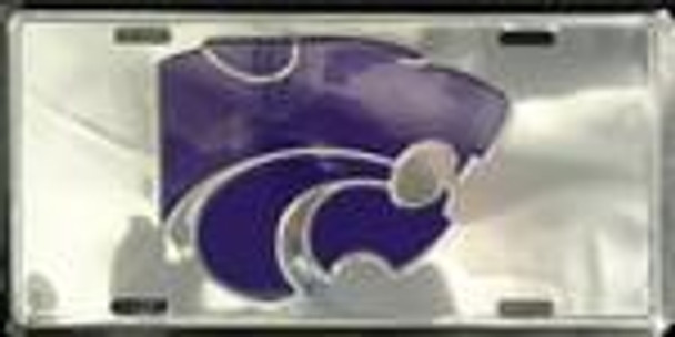 K-State Kansas Chrome License Plate