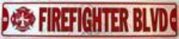 Fire Fighter Firefighter Blvd Street Sign