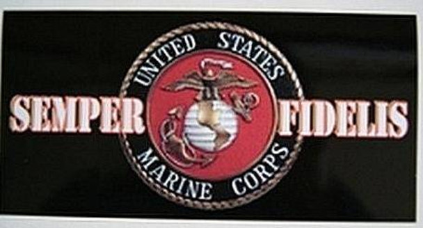 USMC Semper Fidelis License Plate