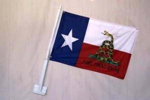 Texas Gadsden Car Flag