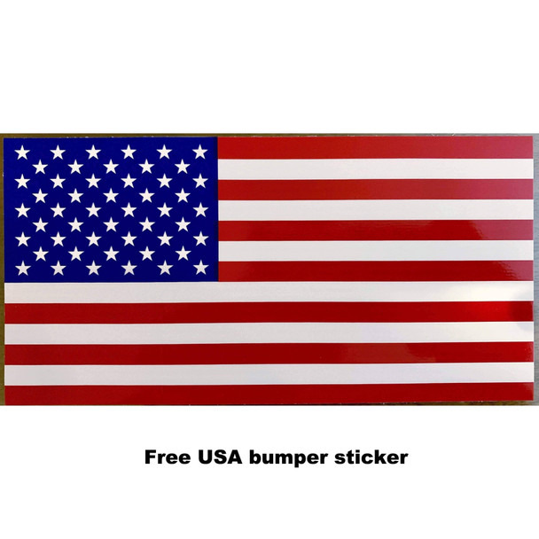 USA Flag bumper sticker