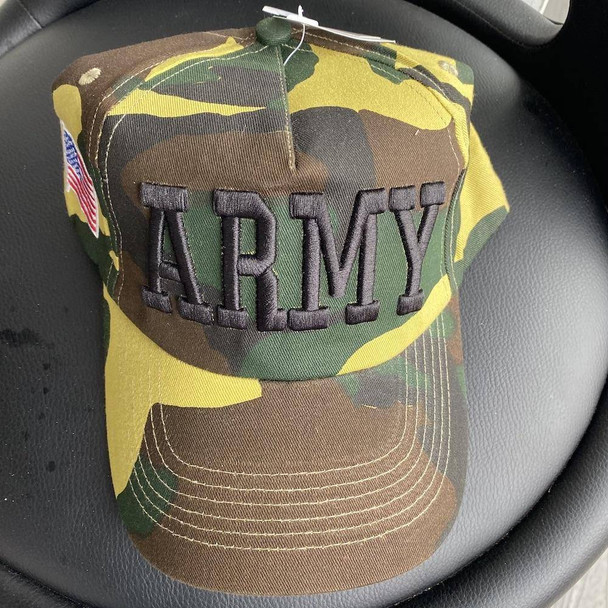 Army Cap Camo with Army Letters