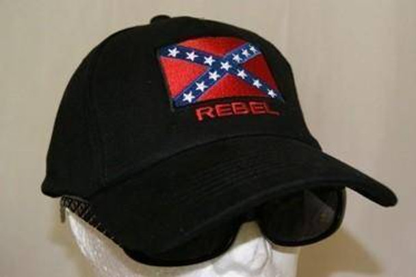 Black Patch Rebel Cap