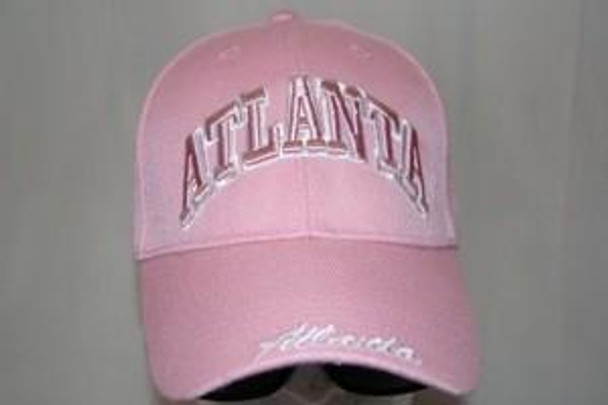 Pink Atlanta Letters Cap