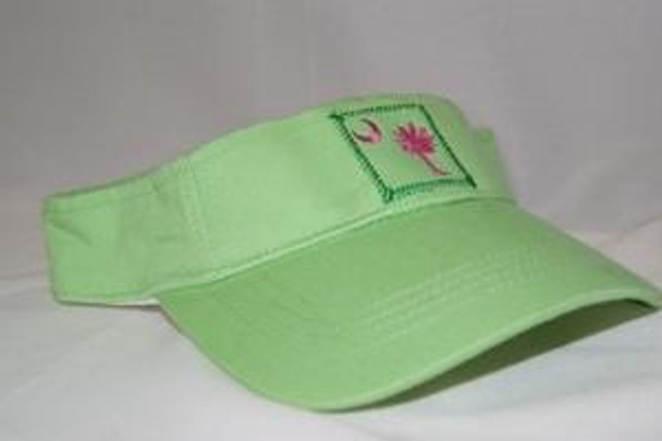 Green and Pink Patch South Carolina Visor