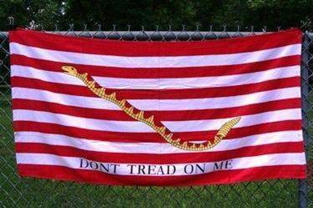 First Navy Jack Don't Tread On Me Beach Towel