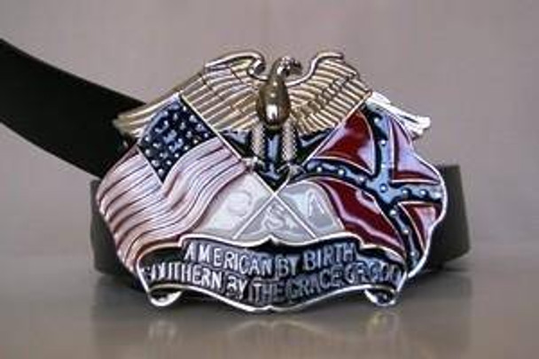 American By Birth Belt Buckle