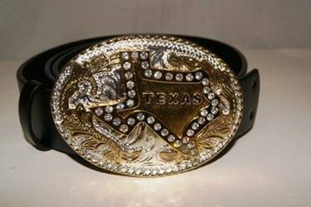 Texas Diamond Belt Buckle