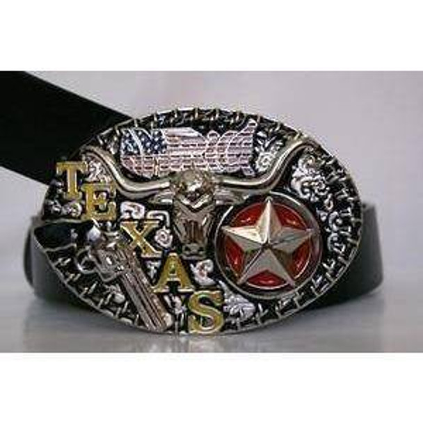 Silver Texas Belt Buckle