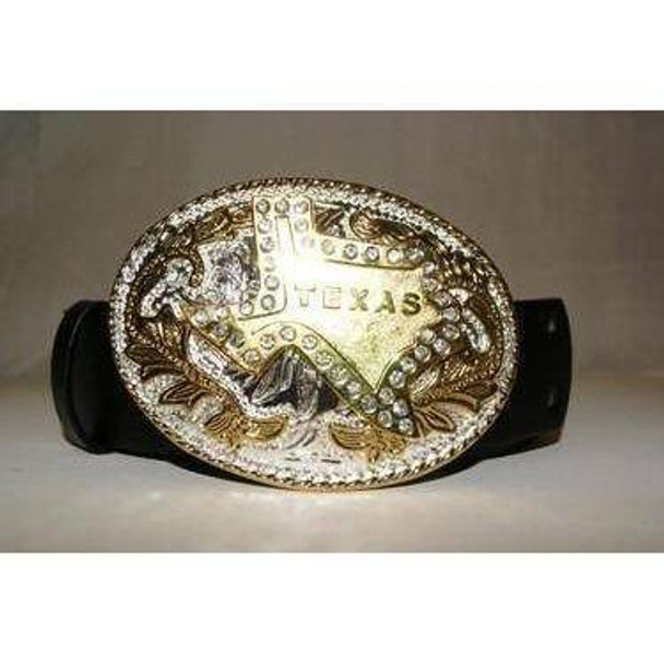 Golden Texas Belt Buckle