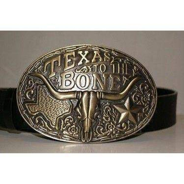 Texas to the Bone Belt Buckle