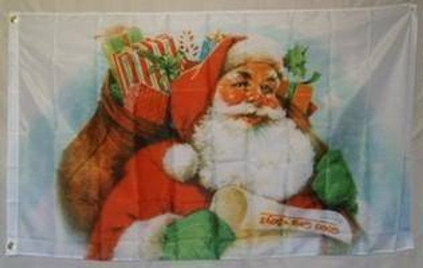 Santa with Presents Flag 3 X 5 ft. Standard