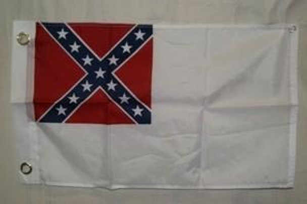 2nd Confederate 12 x 18 grommets Flag