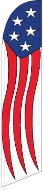 American Stars and Stripes Advertising Banner (banner only)