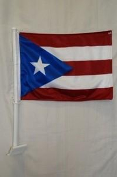 Puerto Rico Double Sided Car Flag