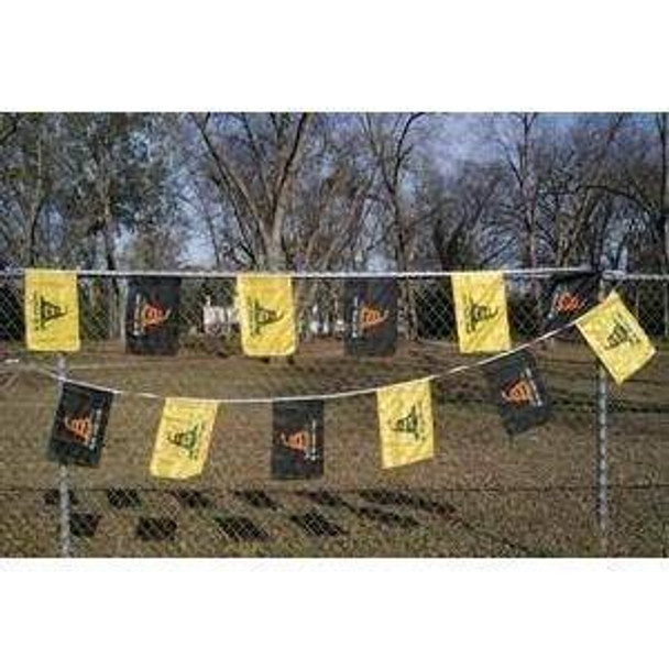 Gadsden and Black Tactical Don't Tread On Me 12 x 18 inch String Flags