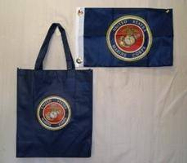 Blue US Marines Corp Beach Bag