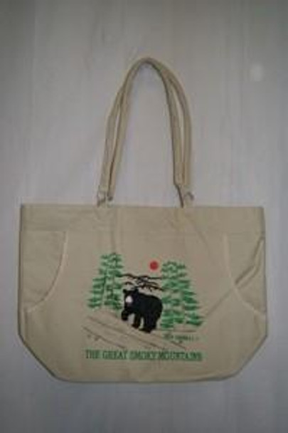 Khaki Great Smokey Mountains Beach Bag