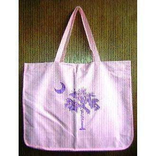 South Carolina Pink and Purple Beach Bag