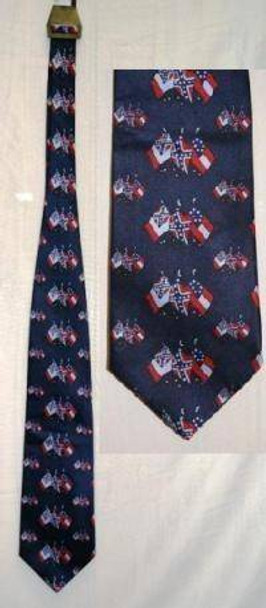 3 Flag CSA Neck Tie