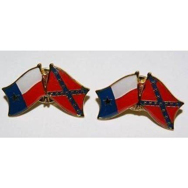 Texas and Rebel Pin