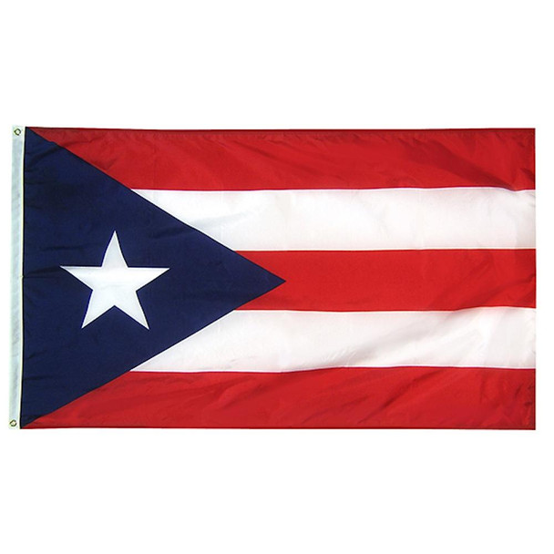 Puerto Rico Flag Dark Blue Cotton